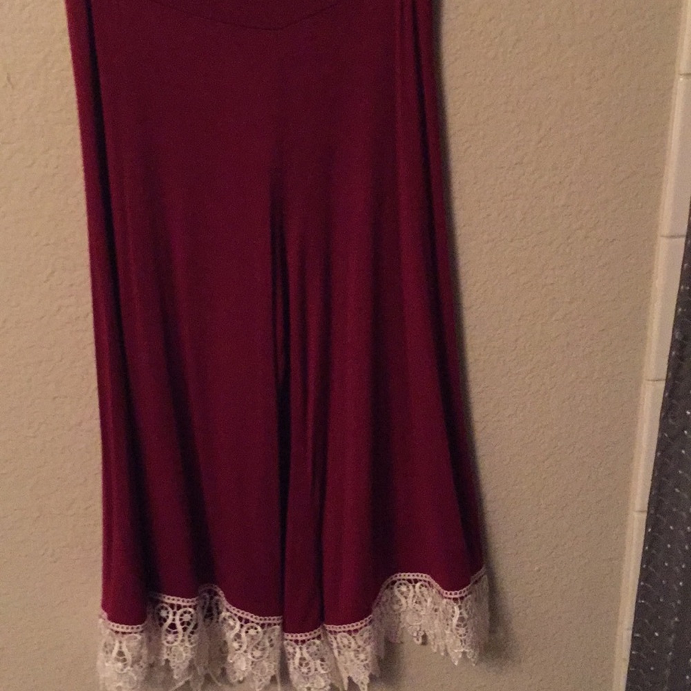 Burgundy Capri dress pants